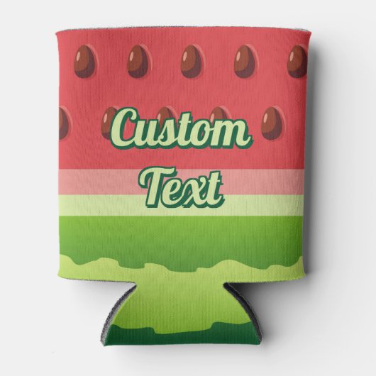 Rafraîchisseur Pour Canette Arrière - plan de pastèque (Devant)