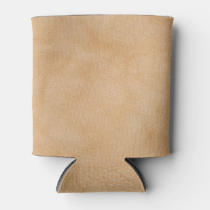 Rafraîchisseur Pour Canette Arrière - plan marron clair, texture cuir.
