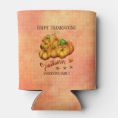 Rafraîchisseur Pour Canette Arrière - plan orange Citrouille d'automne (Dos)