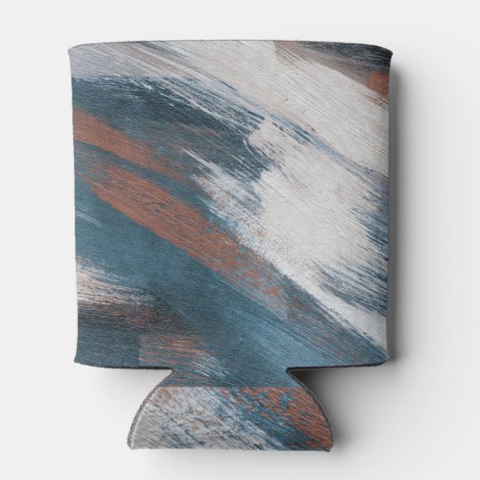 Rafraîchisseur Pour Canette Art Abstrait : Brush Strokes Versatile. (Dos)