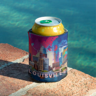 Rafraîchisseur Pour Canette Art Abstrait de Louisville coloré