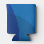 Rafraîchisseur Pour Canette Art Abstrait moderne en bleu Mariage personnalisé (Dos)