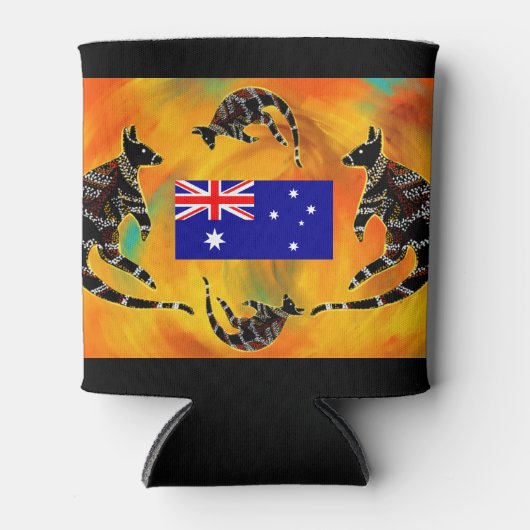 RAFRAÎCHISSEUR POUR CANETTE ART AUSTRALIEN (Devant)