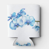 Rafraîchisseur Pour Canette Art botanique de l'orchidée bleue (Dos)