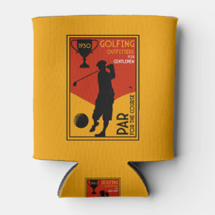 Rafraîchisseur Pour Canette Art classique du golf des années 30