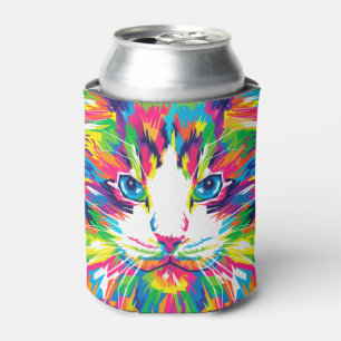 Rafraîchisseur Pour Canette Art coloré esthétique Cat Pictures Cat Art Abstra