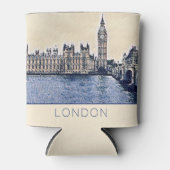 Rafraîchisseur Pour Canette Art de Big Ben London Watercolor (Devant)