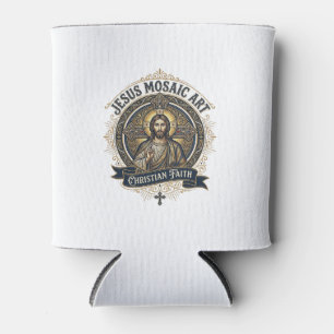Rafraîchisseur Pour Canette Art de mosaïque Jésus Art de mosaïque Jésus Foi ch