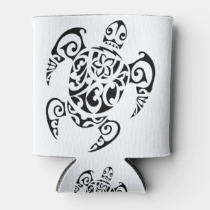 Rafraîchisseur Pour Canette Art de tatouage maori polynésien de tortues marine