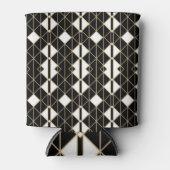 Rafraîchisseur Pour Canette Art Deco Black and Gold Geometric luxury (Devant)