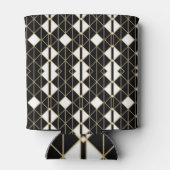 Rafraîchisseur Pour Canette Art Deco Black and Gold Geometric luxury (Dos)