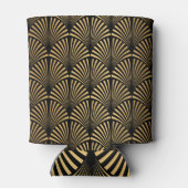 Rafraîchisseur Pour Canette Art Déco : Scales d'or noir. (Dos)