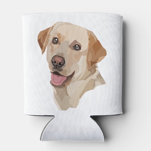 Rafraîchisseur Pour Canette Art du Labrador Abstrait (Dos)