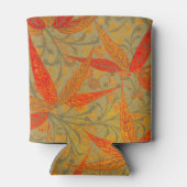 Rafraîchisseur Pour Canette Art en bambou terrestre Vintage Imprimer orange (Dos)