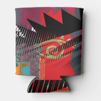 Rafraîchisseur Pour Canette Art facial géométrique Abstrait vintage