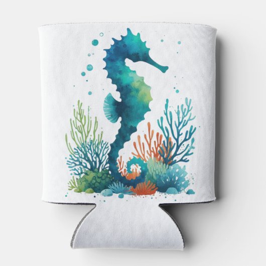 Rafraîchisseur Pour Canette art marin/de plage/côtier hippique (Dos)