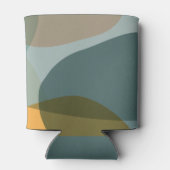 Rafraîchisseur Pour Canette Art moderne Abstrait Vert Sage Turquoise Personnal (Dos)