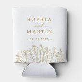 Rafraîchisseur Pour Canette Art moderne Art Floral Mariage (Dos)