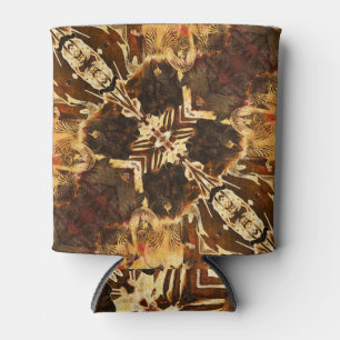 Rafraîchisseur Pour Canette Art nouveau : Brown doré Vintage