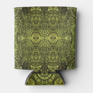 Rafraîchisseur Pour Canette Art Nouveau : Ornement Vintage coloré.