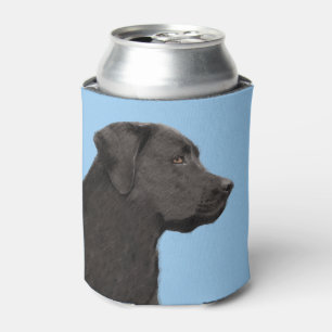 Rafraîchisseur Pour Canette Art original de chien de peintre noir de Labrador