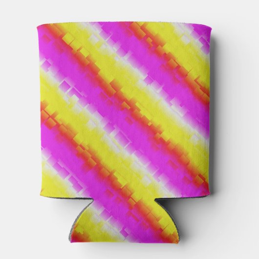 Rafraîchisseur Pour Canette Artdeco rose Jaune Artdeco Arc-en-ciel rayures (Dos)