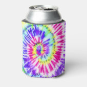 Rafraîchisseur Pour Canette Artsy Neon Rainbow Tie Dye Motif d'aquarelle (Can Dos)