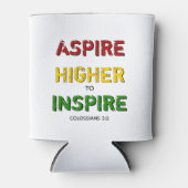 Rafraîchisseur Pour Canette ASPIRE PLUS HAUT POUR INSPIRER BHM Motivationnel (Devant)