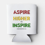 Rafraîchisseur Pour Canette ASPIRE PLUS HAUT POUR INSPIRER BHM Motivationnel (Dos)