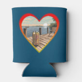 Rafraîchisseur Pour Canette Assis près du quai de la baie (Dos)