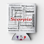 Rafraîchisseur Pour Canette Astrologie Scorpio Horoscope Zodiac Traits Collage (Devant)