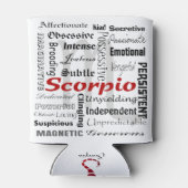 Rafraîchisseur Pour Canette Astrologie Scorpio Horoscope Zodiac Traits Collage (Dos)