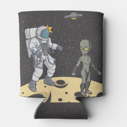 Rafraîchisseur Pour Canette Astronaute et alien (Dos)