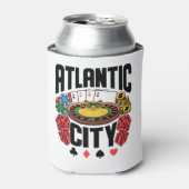Rafraîchisseur Pour Canette Atlantic City New Jersey Casino Gamme (Can devant)