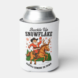 Rafraîchisseur Pour Canette Attachez votre ceinture Snowflake Rodeo Cowboy San