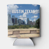 Rafraîchisseur Pour Canette Austin Texas City Skyline Photographie (Dos)