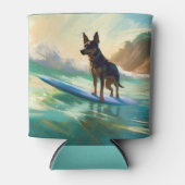 Rafraîchisseur Pour Canette Australian Kelpie Beach Surf Paining (Devant)