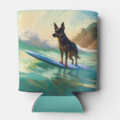 Rafraîchisseur Pour Canette Australian Kelpie Beach Surf Paining (Dos)