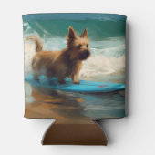Rafraîchisseur Pour Canette Australian Terrier Beach Surfing Paining (Dos)