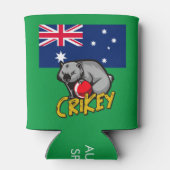 Rafraîchisseur Pour Canette Australie Crickey Cricket Wombat, (Dos)
