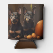 Rafraîchisseur Pour Canette Australien Kelpie Puppy Citrouille de plaisir d'au (Devant)