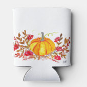 Rafraîchisseur Pour Canette Automne Automne Citrouille Feuille Mariage d'aquar (Dos)