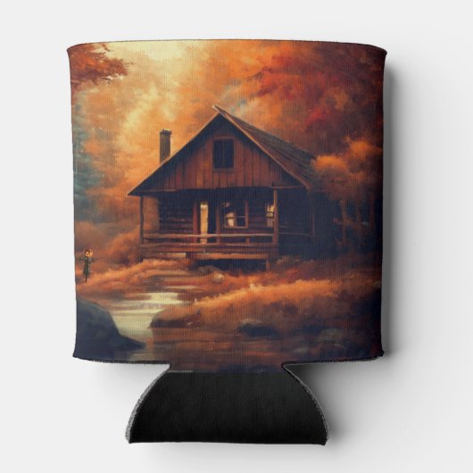 Rafraîchisseur Pour Canette Automne/Automne/Halloween/Peinture rustique (Dos)