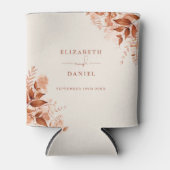 Rafraîchisseur Pour Canette Automne Automne Rustique Floral Mariage (Devant)