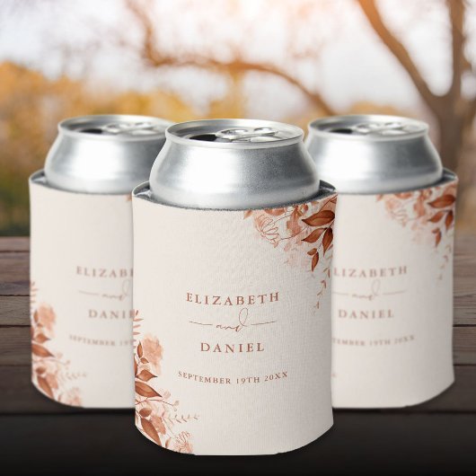 Rafraîchisseur Pour Canette Automne Automne Rustique Floral Mariage