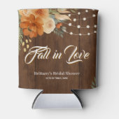 Rafraîchisseur Pour Canette Automne dans l'amour Rustique Automne Fleurs Fête (Devant)