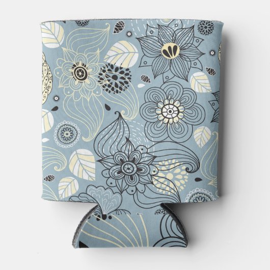 Rafraîchisseur Pour Canette Automne Floral : Design saisonnier élégant (Devant)