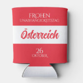 Rafraîchisseur Pour Canette Autriche Fête de l'Indépendance drapeau national a (Dos)