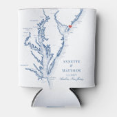 Rafraîchisseur Pour Canette Avalon New Jersey Élégant Mariage Peut refroidir (Devant)