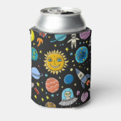 Rafraîchisseur Pour Canette Aventure spatiale : planètes, motif de fusées. (Can Dos)